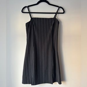 Garage Black Pinstripe Dress